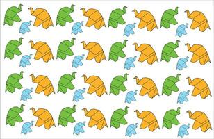 origami animali vettore illustrazione. animale origami carta. carta arte illustrazione. origami icona impostato modello