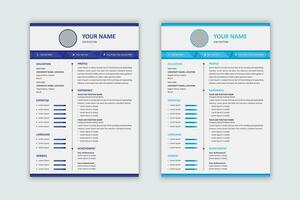 moderno curriculum vitae modello design vettore