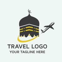 viaggio logo design vettore