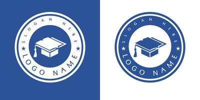 formazione scolastica logotipo concetto. logo design modello. vettore illustrazione.