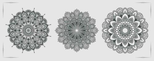 vettore lusso mandala modello sfondo e ornamentale design per colorazione pagina, saluto carta, invito, tatuaggio, floreale mandala.