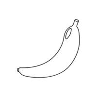 Banana icona vettore. frutta illustrazione cartello. vitamine simbolo. vegetariano logo. cibo marchio. vettore