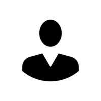 utente icona vettore. persone illustrazione cartello. uomo simbolo. avatar logo. vettore