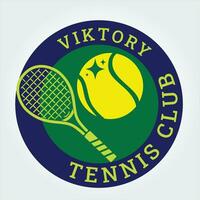 vittoria tennis club logo premio marca vettore