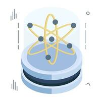 un isometrico icona design di dati scienza vettore