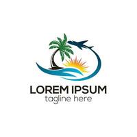 moderno viaggio agenzia logo, la logistica consegna logo design concetto isolato vettore modello illustrazione
