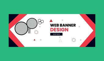 progettazione di banner web vettore