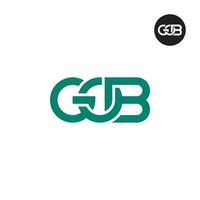 lettera gob monogramma logo design vettore