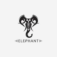 modello di progettazione dell'illustratore di vettore del logo dell'elefante