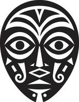 culturale essenza tribale vettore icona ancestrale sussurra africano maschera logo