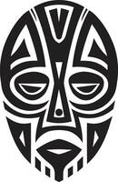 mistico simbolismo vettore nero logo di tribale maschera culturale cronaca africano tribù maschera nel vettore modulo