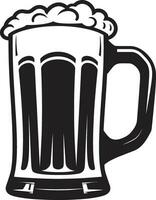 luppolo raccogliere vettore birra stein logo pilsner icona nero birra boccale design