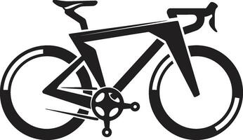 ciclo sentiero vettore icona design autostrada emblema nero bicicletta icona