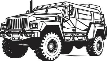 difensiva spedizione militare veicolo icona guerriero S cavalcata nero esercito 4x4 logo vettore