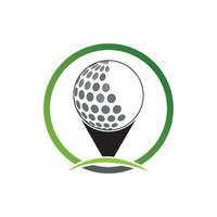 illustrazione vettoriale del modello di logo di golf