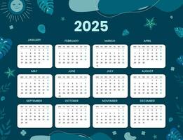 2025 minimalista calendario, un' semplice e elegante modo per restare organizzato 2025 viaggio calendario, un' anno di sbalorditivo fotografie a partire dal in giro il mondo 2025 progettista calendario vettore