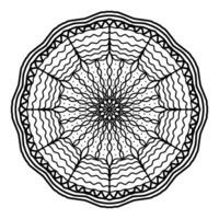 mandala per colorazione prenotare, il giro ornamento, irregolare floreale forma decorazione, orientale vettore, fatica terapia modello, tessere yoga vettore logo design elemento. adulto mandala per colorazione