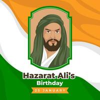 hazarat di Ali compleanno. il giorno di India illustrazione vettore sfondo. vettore eps 10