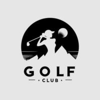 golf club logo design ispirazione. semplice, moderno minimalista logo vettore