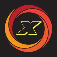 lettera X logo modello design vettore illustrazione design modificabile ridimensionabile eps 10