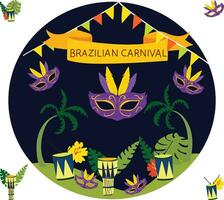 brasiliano carnevale vettore illustrazione