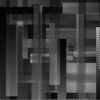 astratto vettore modello nel il modulo di geometrico forme su un' bianca e nero sfondo