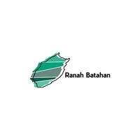vettore carta geografica città di ranah batahan moderno schema, alto dettagliato vettore illustrazione vettore design modello, adatto per il tuo azienda