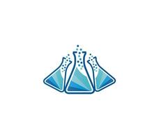 scientifico laboratorio logo design concetto vettore