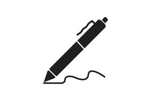 penna, Scrivi icona. vettore illustrazione