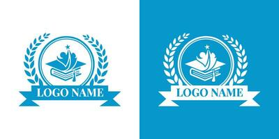 formazione scolastica logotipo concetto. logo design modello. vettore illustrazione.