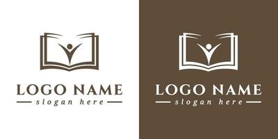 formazione scolastica logotipo concetto. logo design modello. vettore illustrazione.