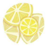 il giro giallo Limone piatto icona per design di sociale reti e siti web. semplice vettore clipart