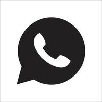 icona del telefono whatsapp vettore