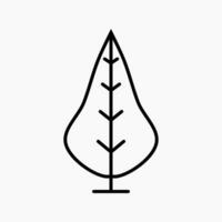 semplice e minimalista albero illustrazione vettore