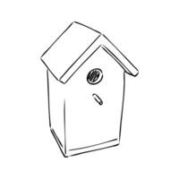 birdhouse vettore schizzo