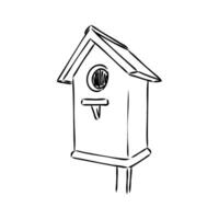 birdhouse vettore schizzo