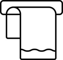 appendere asciugamano schema vettore illustrazione icona