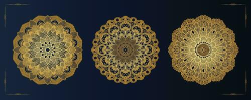 gratuito vettore lusso mandala modello sfondo e ornamentale design per invito, floreale mandala. oro mandala