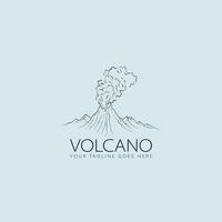 vulcano logo vettore