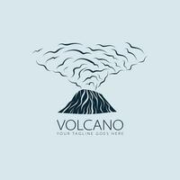 vulcano logo vettore