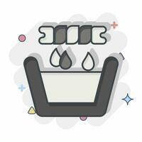 icona rotazione Abiti. relazionato per lavanderia simbolo. comico stile. semplice design modificabile. semplice illustrazione vettore