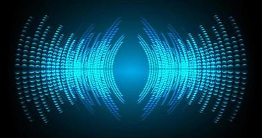 onde sonore che oscillano luce oscura vettore