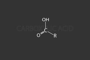 carbossilico acido molecolare scheletrico chimico formula vettore