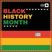 celebrare il mese della storia nera. illustrazione vettoriale design grafico storia nera mese