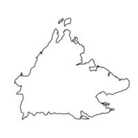Sabah stato carta geografica, amministrativo divisione di Malaysia. vettore illustrazione.
