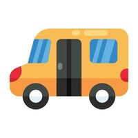un modificabile design icona di scuola autobus vettore