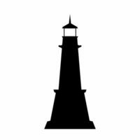 faro silhouette vettore. faro silhouette può essere Usato come icona, simbolo o cartello. faro icona vettore per design di costa, guida, avvisare o porto