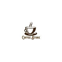 Vintage ▾ caffè memorizzare logo modello vettore