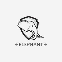 modello di progettazione dell'illustratore di vettore del logo dell'elefante