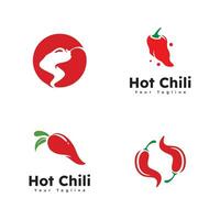 speziato chili logo vettore, rosso Pepe logo icona modello vettore